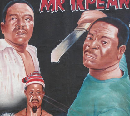 Póster de la película "Mr. Ikpeama" - Obra de arte ghanesa pintada a mano - Vista alternativa