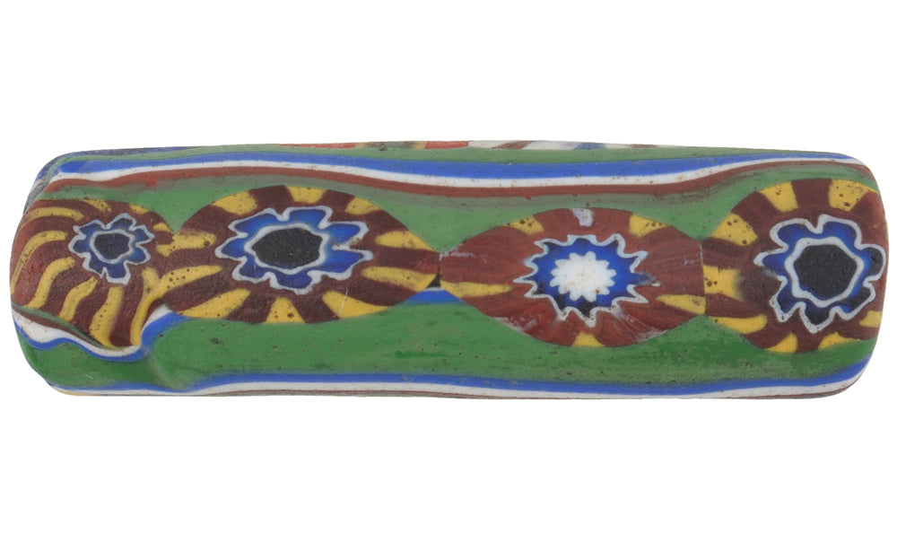 Seltener afrikanischer Handelsperlenbogen altes Millefiori Venezianisches Glasperlen-Murano-Mosaik SB-35470