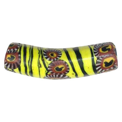 Seltener Murano-Vogel Ellenbogen Millefiori Venetian Trade Beads SB-17228