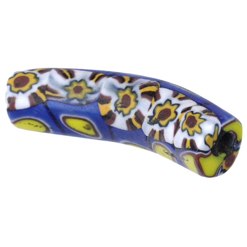 Seltener alter Elbow Millefiori venezianischer Mosaik-Glasperlen-afrikanischer Handel SB-25581