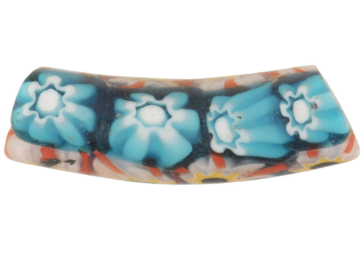 Afrikanische Handelsperle antikes venezianisches Millefiori-Glas altes Murano-Mosaik SB-38456