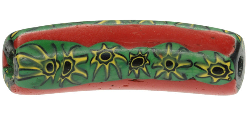 Seltene Elbow Millefiori venezianische Mosaikglas-Handelsperle SB-22425