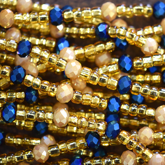 African Waist Beads Ghana gioielli fatti a mano con catena del ventre per il controllo del peso corporeo - Tribalgh