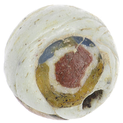 Rare 13Th Century Islamic Eye Glass Bead From Fustat, Egypt