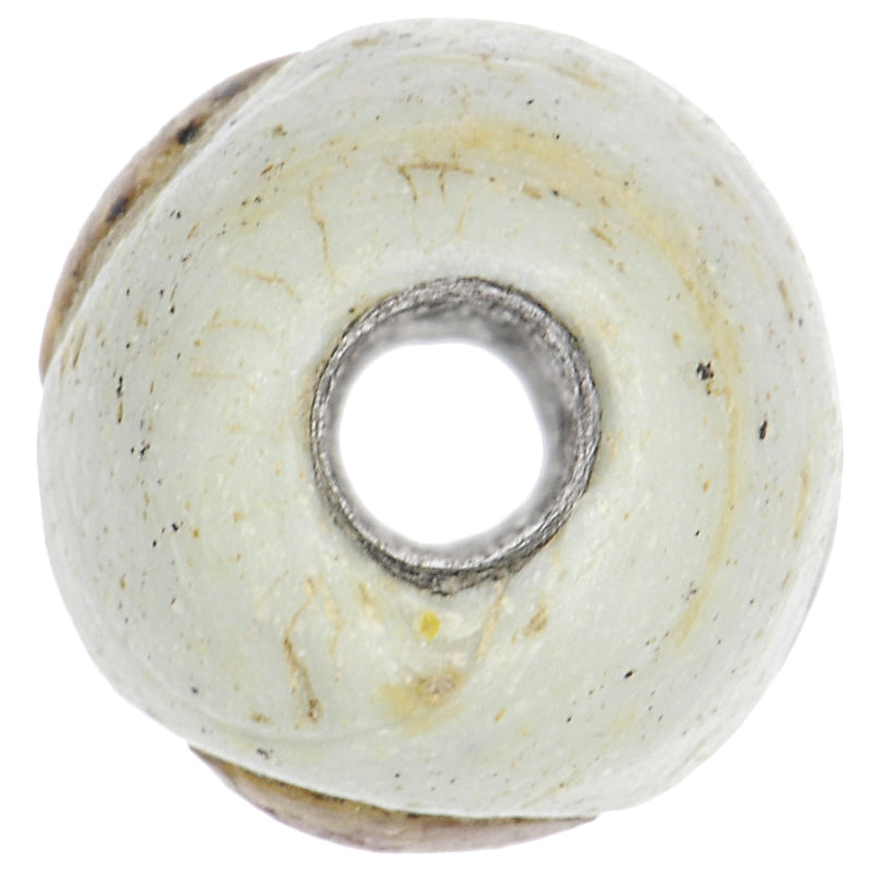 Rare 13Th Century Islamic Eye Glass Bead From Fustat, Egypt - zoomed-in detail