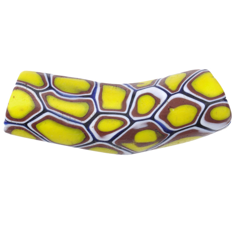 Schöne alte Ellenbogen Millefiori venezianische Mosaik Glasperle African Trade SB-25847