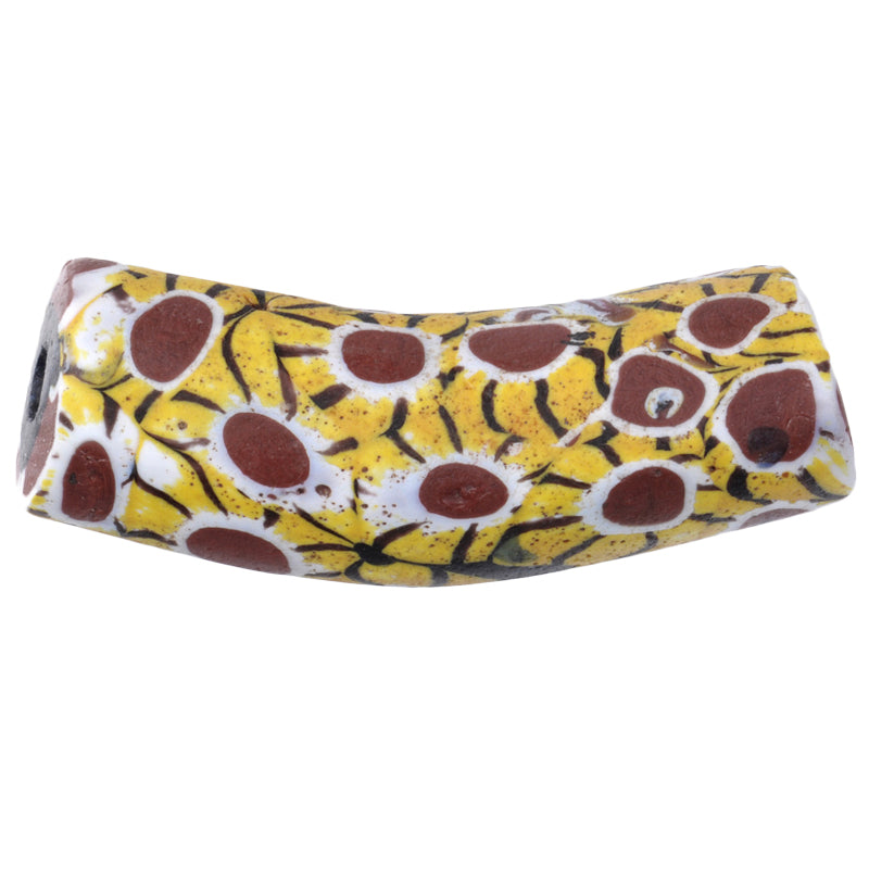 Schöne alte Ellenbogen Millefiori venezianische Mosaik Glasperle African Trade SB-25861