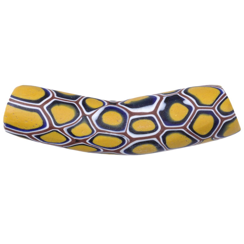 Schöne alte Ellenbogen Millefiori venezianische Mosaik Glasperle African Trade SB-25936