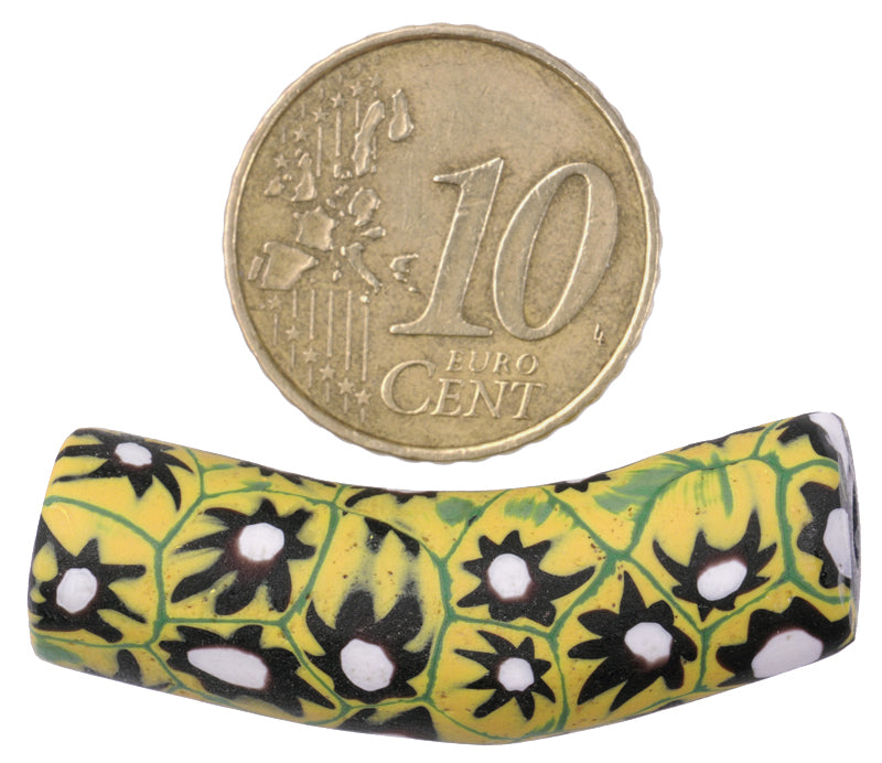 Schöne alte Ellenbogen Millefiori venezianische Mosaik Glasperle African Trade SB-25950